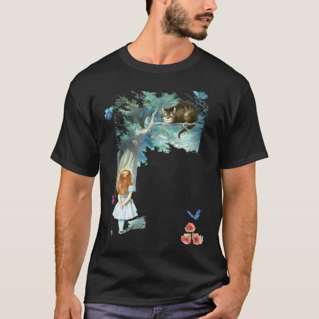 T-shirt Citation Alice In Wonderland - Imagination (Devant)