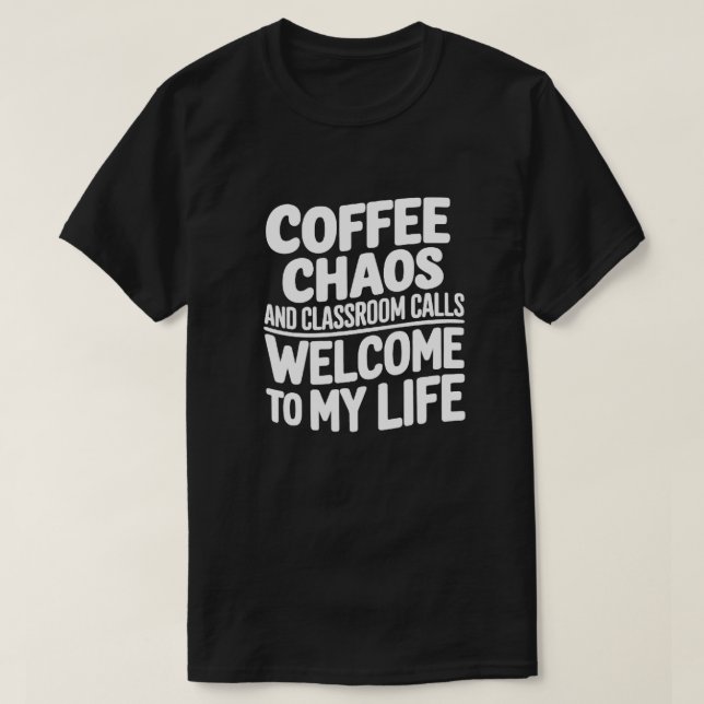 T-shirt Citation amusante de l'enseignant (Design devant)