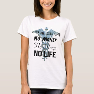 T-shirt Citation amusante d'infirmière étudiante