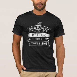 T-shirt Citation Amusante - Mon père pèche mieux que votre