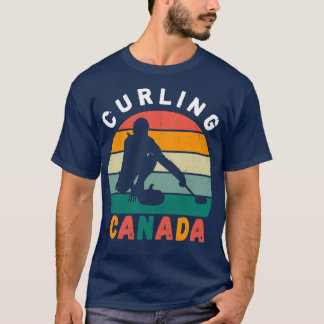 T-shirt Citation amusante pour curling amoureux canada cur