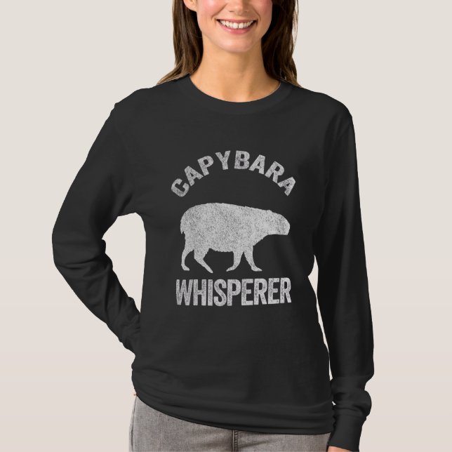 T-shirt Citation Capybara Whisperer Capybara Capybara Capy (Devant)