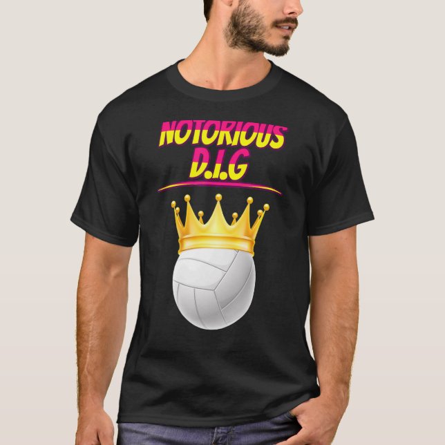 T-shirt Citation célèbre D I G du volleyball Sarcastique (Devant)