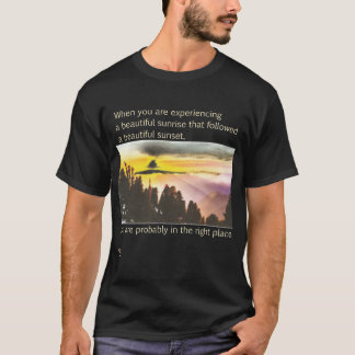 T-shirt Citation célèbre Sunrise Sunset Art Ter Scott