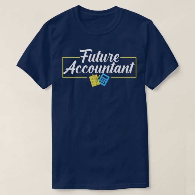 T-shirt Citation comptable future pour le comptable (Design devant)
