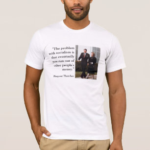 T-shirt Citation conservatrice de Thatcher et de Reagan