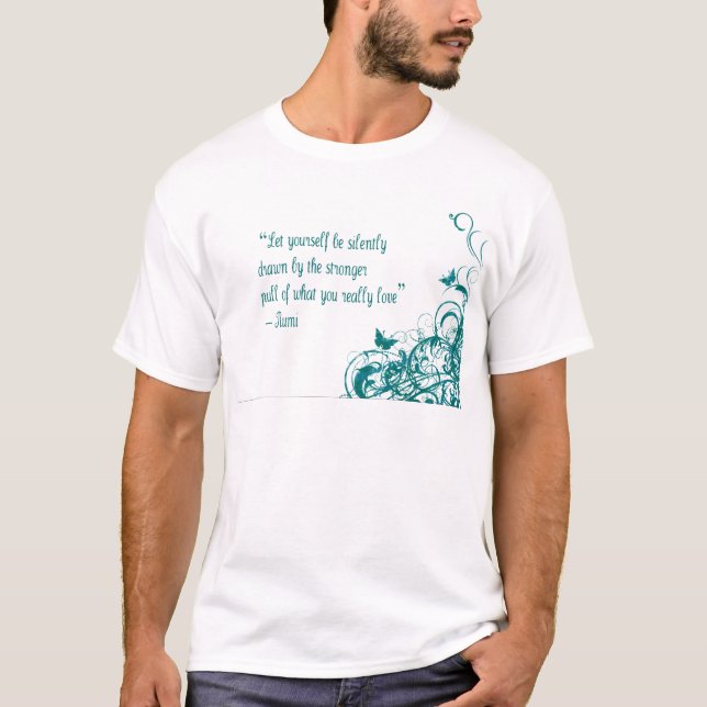 T-shirt Citation d'amour de Rumi (Devant)