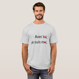 T-shirt Citation d'amour en français