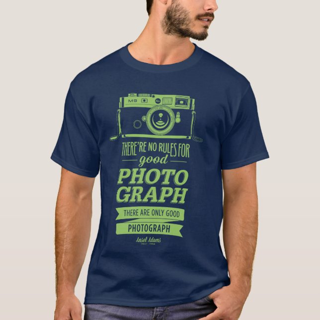 T-shirt Citation d'Ansel Adams (Devant)