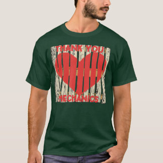 T-shirt Citation d'appréciation des employés mécaniciens d