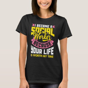 T-shirt Citation d'appréciation des travailleurs sociaux