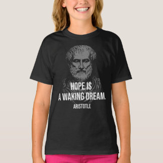 T-shirt Citation d'Aristote sur l'espérance