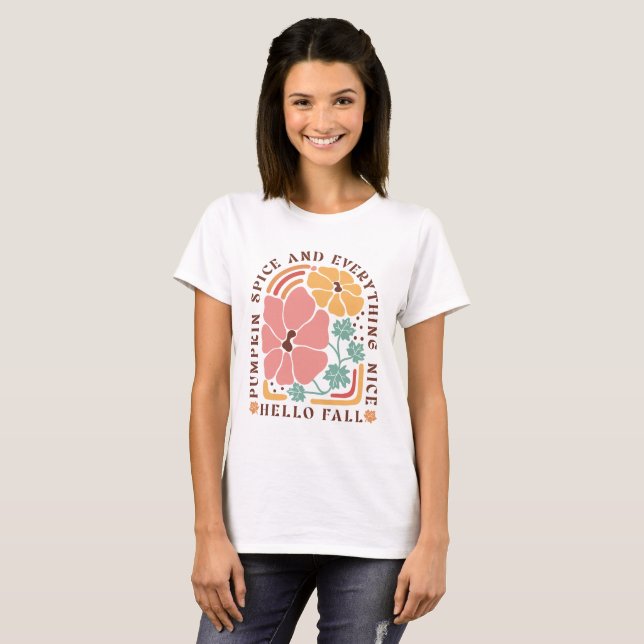 T-shirt Citation d'automne Boho (Devant entier)