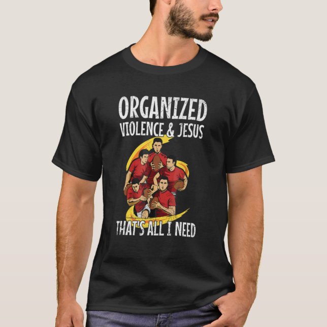 T-shirt Citation De Balle De Rugby Pour Un Ventilateur De  (Devant)