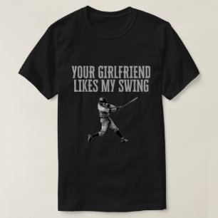 T-shirt Citation De Baseball Votre Petite Aime Ma Chaîne