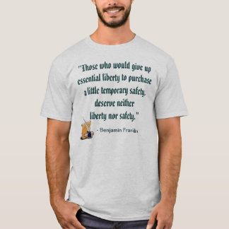 T-shirt Citation de Benjamin Franklin