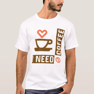 T-shirt Citation de bloc de l'amoureux de café caféiné mig