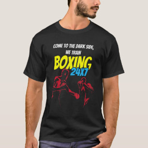 T-shirt Citation de boîte Vintage Boxer Gants de boîte Con