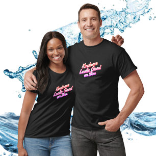 T-shirt Citation de bonté Personnaliser Noir