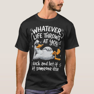 T-shirt Citation de canard drôle Humour ns Dessin animé