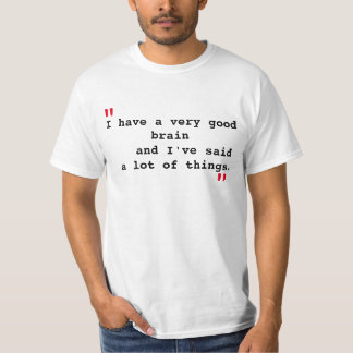 T-shirt Citation "de cerveau très bon"