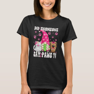 T-shirt Citation De Chien Gnome Pour Chat Et Chien Maman P
