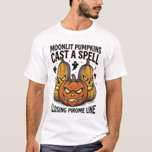 T-shirt Citation de citrouille d'Halloween Jack O Lantern
