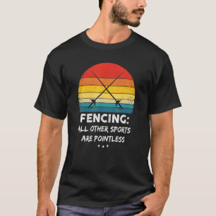 T-shirt Citation de clôture Vintage Saber Epee
