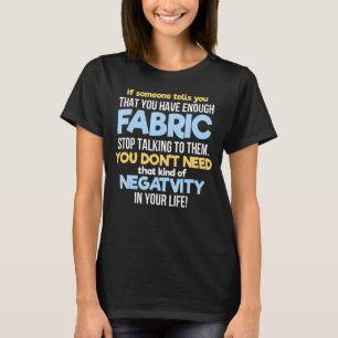 T-shirt Citation De Couture De Quilte Pour Chaudière D'Égo