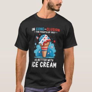 T-shirt Citation De Crème De Glace Usa Pour 4 juillet Pops