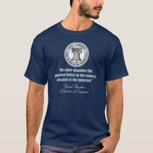 T-shirt Citation de Daniel Boorstin - Sagesse de l'Ignoran