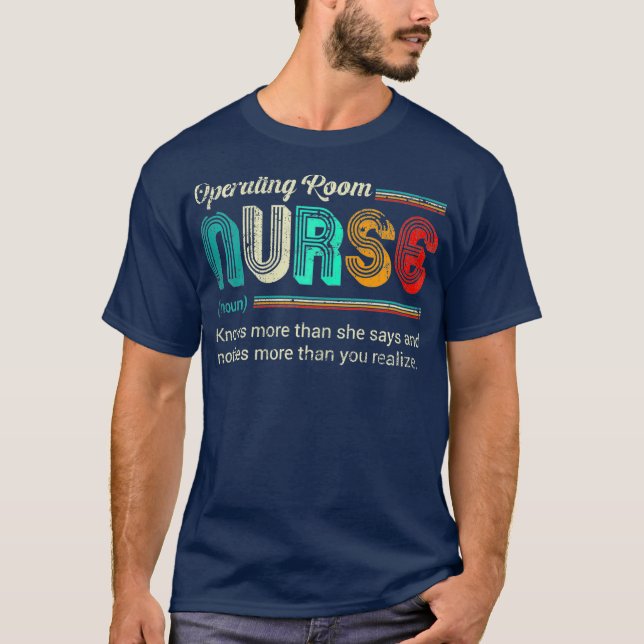 T-shirt Citation de définition amusante pour l'infirmière  (Devant)