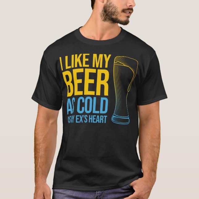 T-shirt Citation de divorce amusante - J'aime ma bière aus (Devant)