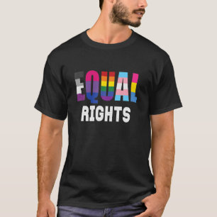 T-shirt Citation De Droits Égaux Dans Queer Flags Gay prid