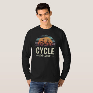 T-shirt Citation de durée du cycle d'aventure "explorateur