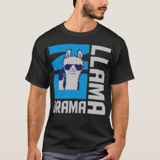 T-shirt Citation de famille No Drama Llama