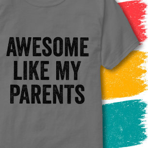 T-shirt Citation de famille Rétro Vintage Génial Comme mes