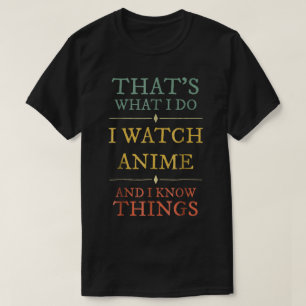 T-shirt Citation de fan d'anime Humour de geek Typographie
