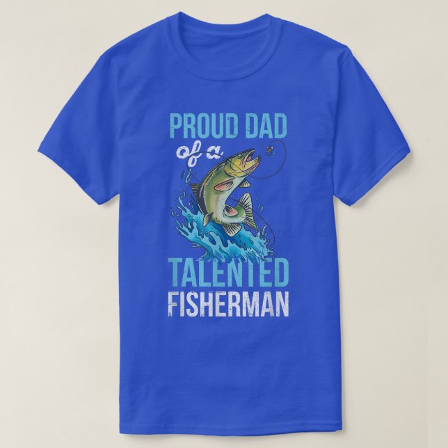 T-shirt Citation de Fête des pères pour les amis de pêche  (Design devant)