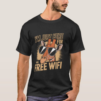 T-shirt Citation de fête farce girafe