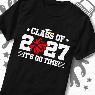 T-shirt Citation de fin d'études de Cheerleading Classe Te