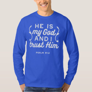 T-shirt Citation de foi chrétienne – Confiez-vous en Dieu