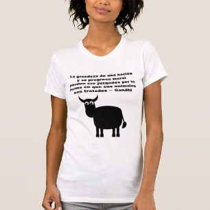T-shirt Citation de Gandhi de droits des animaux dans
