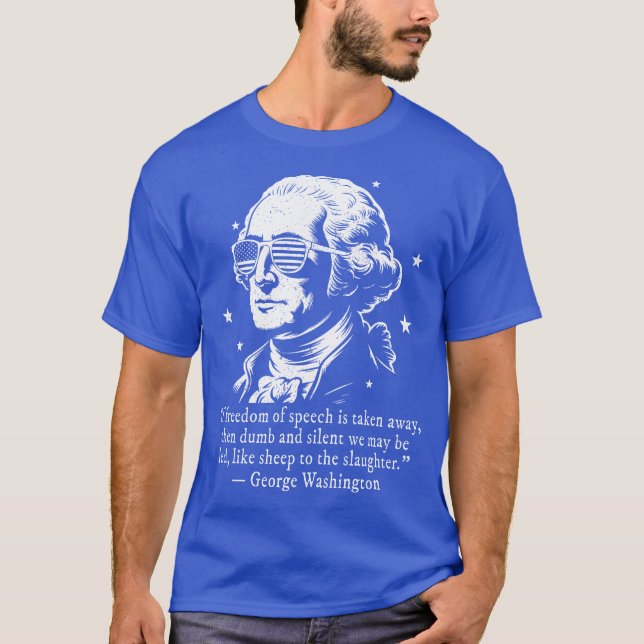 T-shirt Citation de George Washington pour la liberté d'ex (Devant)