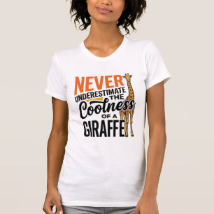 T-shirt Citation de girafe drôle design vintage vecteur T-