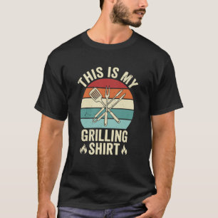 T-shirt Citation de grillade drôle Rétro BBQ Coucher de so