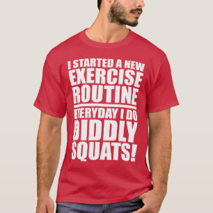 T-shirt Citation De Gym Drôle - Didtly Squats