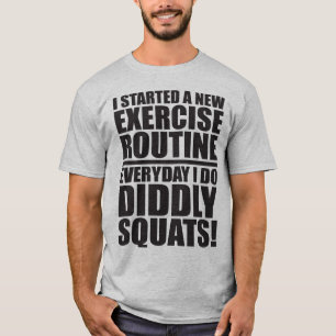 T-shirt Citation De Gym Drôle - Didtly Squats