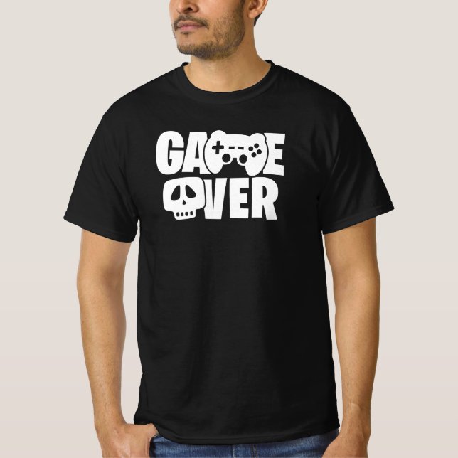 T-shirt Citation de jeu vidéo drôle Game Over (Devant)