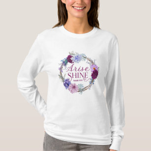 T-shirt Citation De La Bible De Levez-Vous Et Brillant Isa